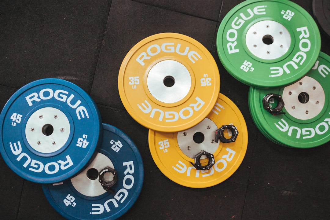 three-pairs-of-assorted-color-rogue-bumper-plates-jbi04nyfajk